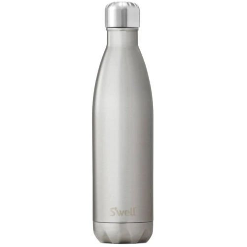S'well Stainless Steel Water Bottle, 25oz, Silver Lining, Triple Layered Vacuum Insulated Containers Keeps Drinks Cold for 48 Hours and Hot for 24, BPA Free, Perfect for On the Go