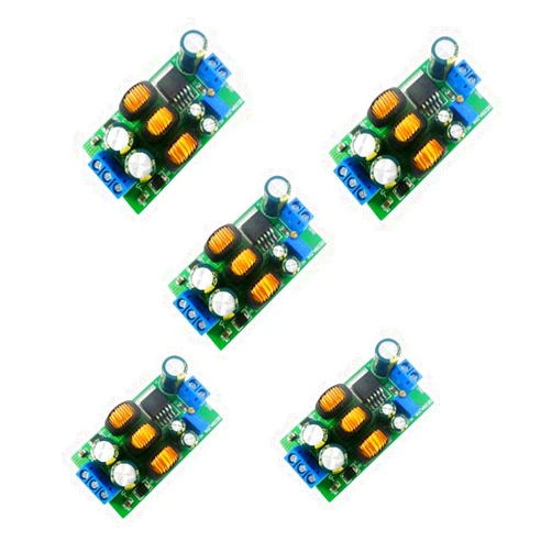Eletechsup +-5V 6V 9V 10V 12V 15V 24V Positive & Negative Dual DC DC Boost-Buck Converter (with Terminal, 5)