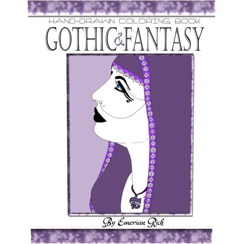 Emerian Rich Gothic and Fantasy Adult Coloring Book