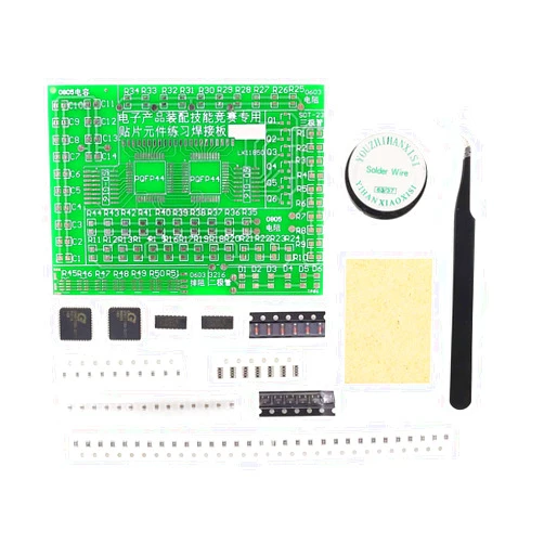 D DZRCOXI SMD Soldering Practice Kit,DIY SMT Welding Practising Skill Training Board Set