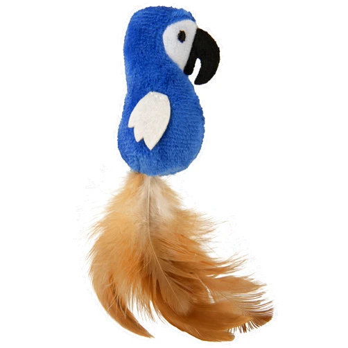 SmartyKat Instincts HappyNip Chatty Chirp Plush Electronic Sound Cat Toy, Contains Catnip & Silvervine - Blue, One Size