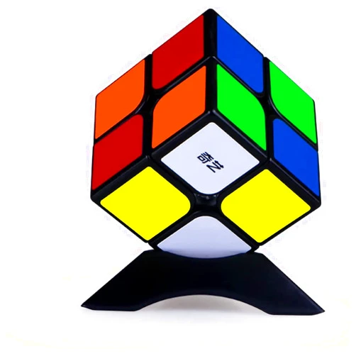 ZhildChen 2x2x2 Speed Cube QiYi Toys Qidi 2x2 Speed Cube Magic Puzzle Cube Black