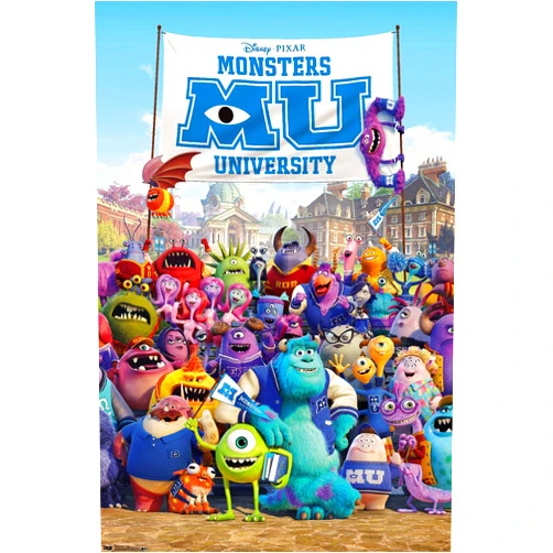 Trends International Disney Pixar Monsters University - One Sheet Wall Poster, 22.375