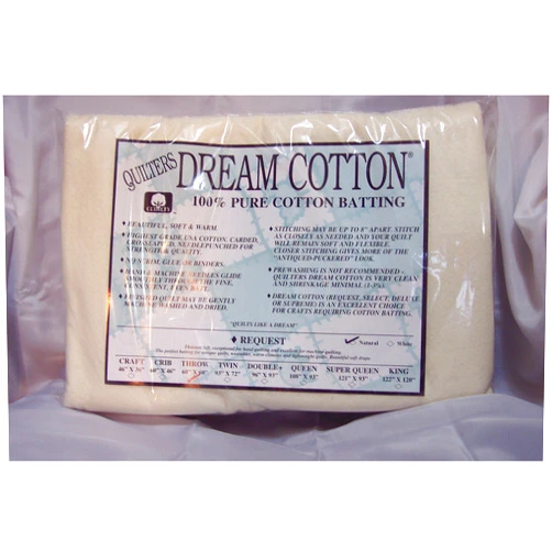 Quilters Dream Natural Cotton Request Batting (60'' x 60'') Throw
