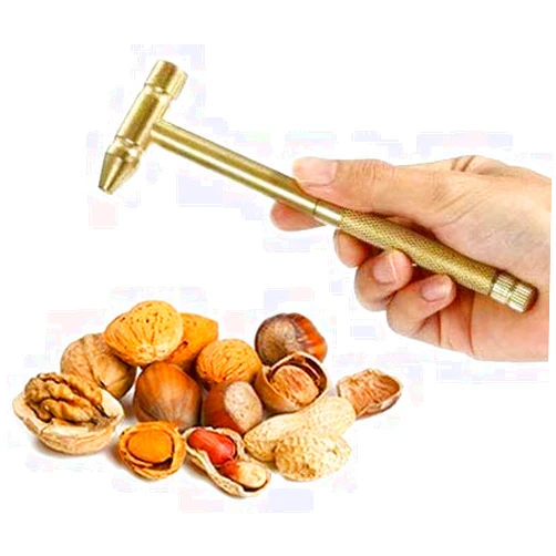 HomeClean 6 in 1 Micro Mini Multifunction Copper Craft Hammer & Screwdriver Hand Tools Ideal for Watchmaker Jewelers and Walnut eaters