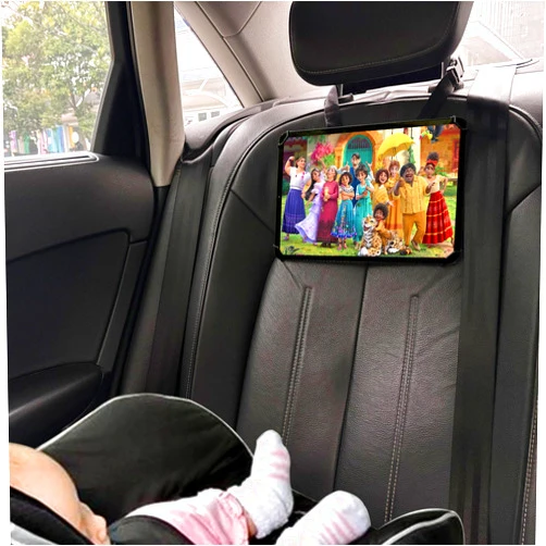 FresherAcc Car Headrest Tablet Holder, Long Trip Car Tablet Mount Backseat Rear and Forward Facing Tablet Stand for Kids, Road Trip Essentials Must Have Compatible with 4.7-12.9