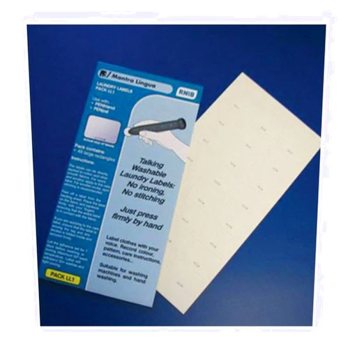 RNIB PenFriend Audio Laundry Labels-Pack 1- 48-pk