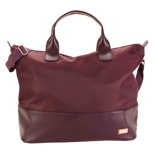 HADAKI New Orleans Women's HDK893-Hamptons Tote 18?L x 7?W x 15?H Plum Perfect Solid