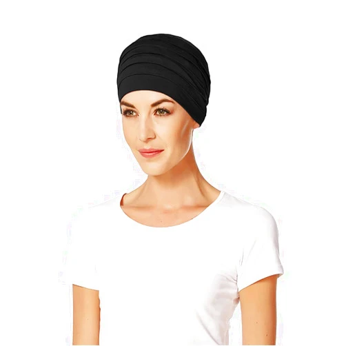 Christine Headwear Yoga Uni Bamboo TurbanHeadwear Women Black One Size