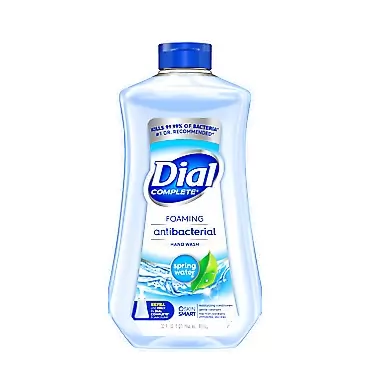 Dial Complete Antibacterial Foaming Hand Soap Refill, Spring Water, 32 Fluid Ounces