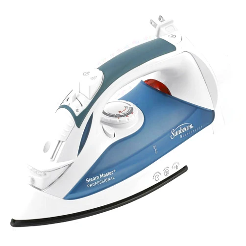Sunbeam 4274-200 GreenSense SteamMaster Full Size Professional Iron with Retractable Cord and Clearview, White