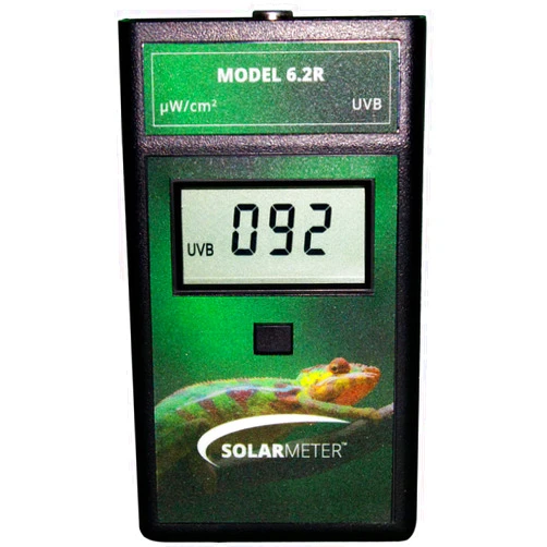 Solarmeter Model 6.2R Reptile UVB Lamp Meter, Handheld Digital UVB Radiometer and Light Bulb Tester for Terrarium & Outdoor Activities, 0-1999 μW/cm2 UVB, Made in USA
