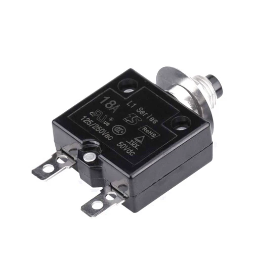 Aramox Circuit Breaker, Manual Reset Thermal Switch Circuit Breaker Over Current Overload Protector (18A)