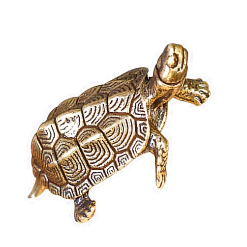 WINOMO Brass Turtle Figurines Miniature Brass Animal Sculpture Bronze Collectibles Statues Chinese Feng Shui Decoration for Attract Wealth and Property1