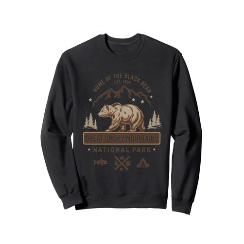Great Smoky Mountains Tshirt National Park GSMNP Great Smoky Mountains National Park Tshirt Men Women Bear Sweatshirt
