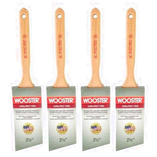 Wooster Brush 4174-21/2 ANG SASH Brush 2.5IN Paintbrush, 2-1/2-Inch Pack of 4