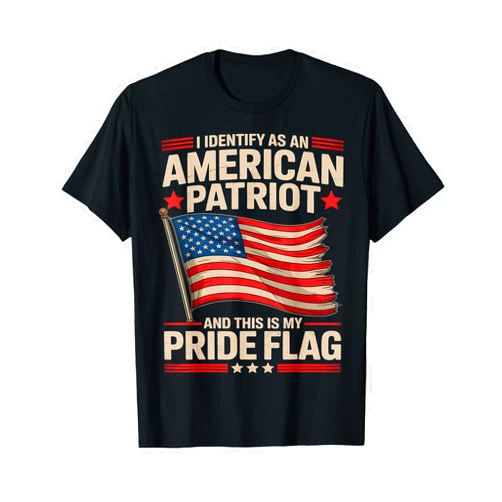Retro American Patriot This Is My Pride Flag I Identify As An American Patriot This Is My Pride Flag T-Shirt
