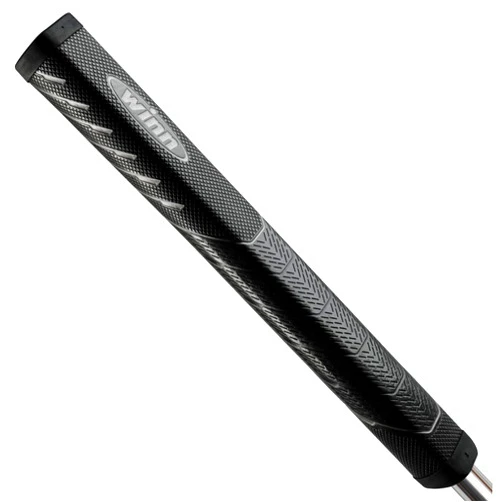 Winn NTP Black Putter Grip: Consistent No-Taper Design with Unique Pistol Profile for Light Grip Pressure. 1.10” Midsize+ Diameter for Added Stability