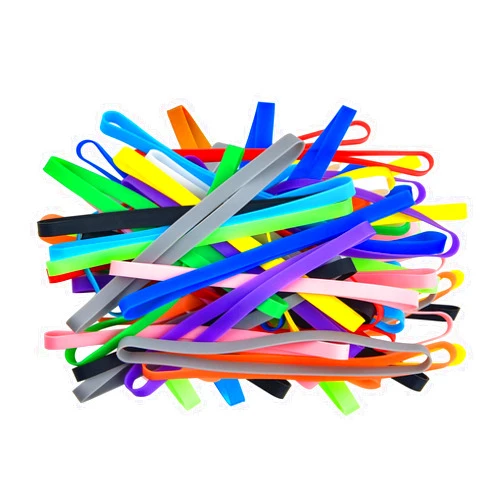 Coopay 36 Pieces Silicone Rubber Bands Colorful Elastic Bands Elastic Rubber Wrapping Bands for Books, Art, Exercise, Crab Traps, Cooking, Wrapping, Heat, Cold, UV, Chemical Resistant (5.5 inch)