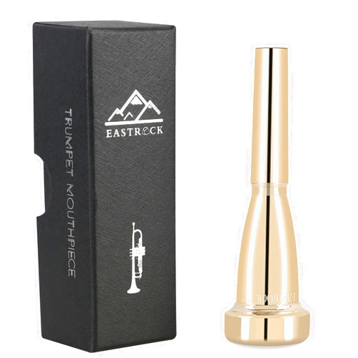 EASTROCK 7C Trumpet Mouthpiece Performance Type 7c Heavy Gold Vacuum Package Trumpet Instrument Accessories