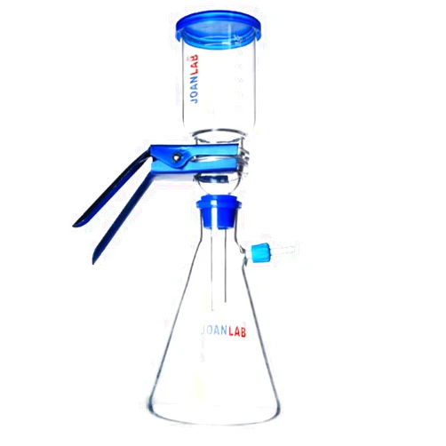 JOANLAB Glass Laboratory Vacuum Filtration Distillation Apparatus,1000ml Filter Flask Set Graduated Lab Suction Apparatus for Filtering