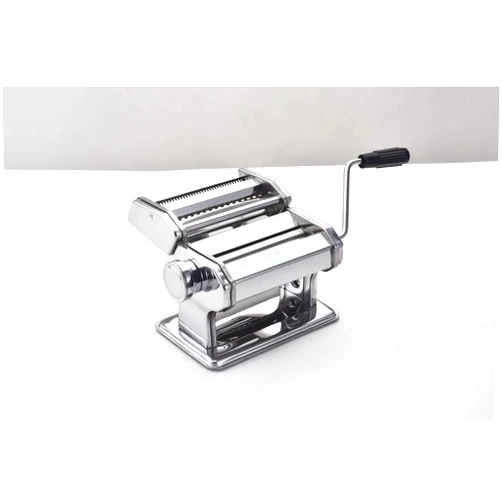 Jansfuren Pasta Maker Machine, Manual Pasta Makers 6 Adjustable Thickness Settings, Noodles Maker with Aluminum Alloy Rollers and Cutter for Spaghetti, Fettuccini, Lasagna, Dumpling Skins (with Brush)