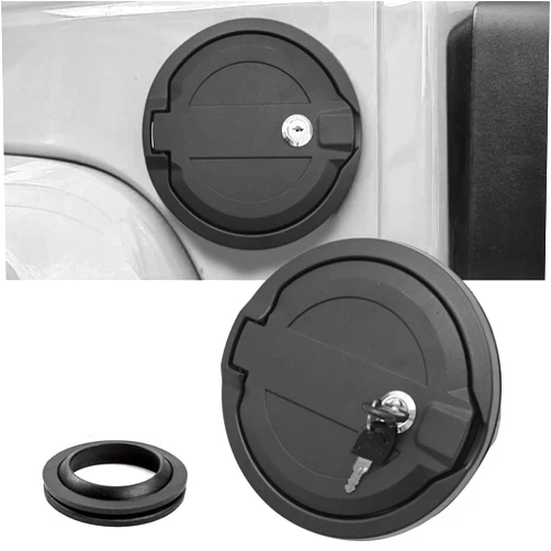 WOOSUKBE Gas Cap Cover Fuel Filler Door Locking Gas Tank Cap Replacement for Jeep Wrangler JL JLU Sahara Sport Rubicon Unlimited Island Willys 2 Door and 4 Door 2018-2024