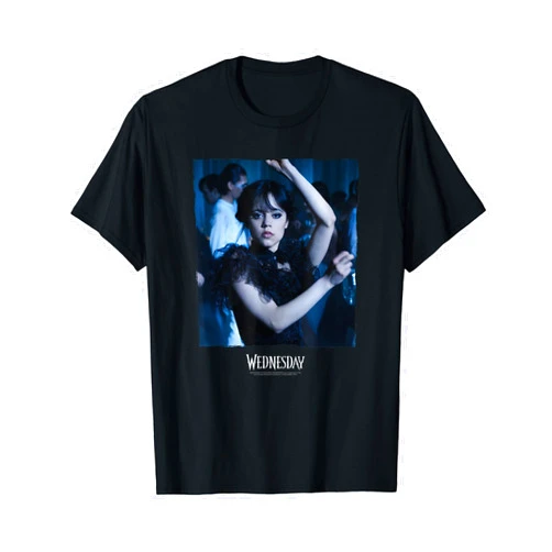 Wednesday Dark Dancing Queen Wednesday Photoreal & Logo T-Shirt