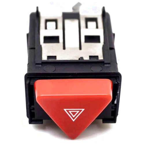 TOOWGM Auto Hazard Emergency Light Flasher Switch Button OEM 6N0953235 7D0953235 1C0953235D Compatible for Volkswagen VW Polo 6N2 Lupo T4