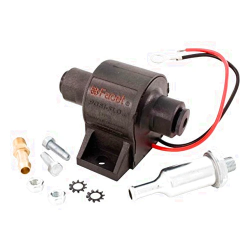 Facet FEP04SV Posi-Flo Electric Fuel Pump 1.5-4 Psi, Includes Clamps/Fittings