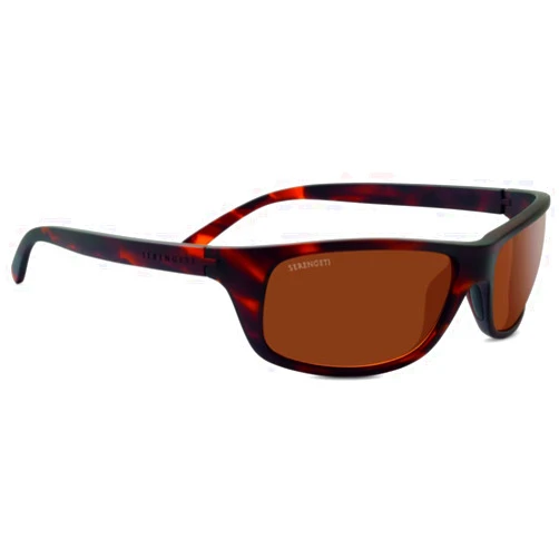 Serengeti Oval Bormio Matte Dark Tortoise-Saturn Polarized Drivers, Multi, One Size