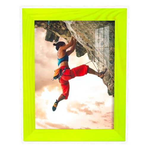 Renditions Gallery Renditions 6x8 inch Solid Wood Picture Frame, High Definition Glass and High-end Modern Style Cream Colored for Wall and Tabletop Photo Display, Avocado Wood Grain Frame