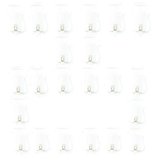 Encoidoz 25PCS SPT-2 E17 Replacement Bulb Sockets, C9 White Light Socket Outdoor Indoor String Light Replacement Lamp Holder(E17, White, SPT-2)