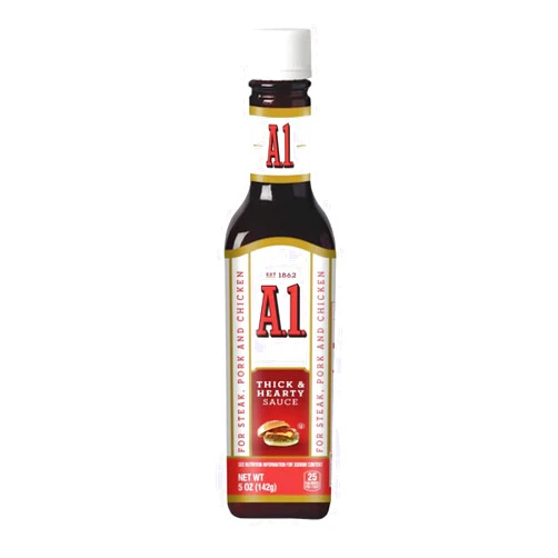 SENTICUM A.1. THICK & HEARTY STEAK SAUCE, 5OZ BTL, FOR STEAK, PORK AND CHICKEN