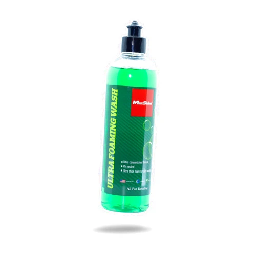Maxshine Ultra Foaming Car Wash Soap | 16oz, Green, pH-Balanced, Eco-Friendly | Foaming Action, Safe on All Finishes, Fresh Scent | Cleans Painted Surfaces