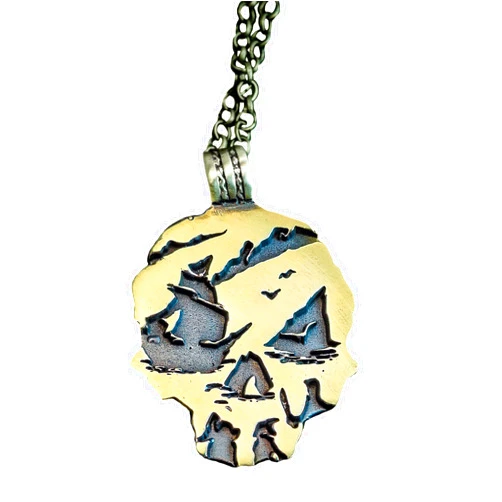 Handmade Thieves of Sea necklace & keychain - Pirate jewelry