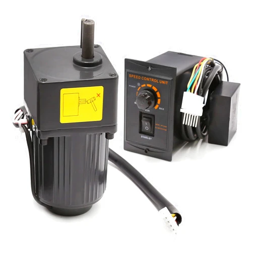 DUZFOREI Adjustable Variable Gear Reducer Motor 15W 25K AC110V 54RPM with Speed Controller, High Torque Single-Phase Electric Gear Motor for Industry