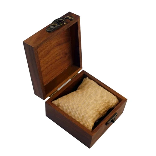 LONMAIX Walnut Wood Box for Crafts, Jewelry Box and watch box Wooden Keepsake Box Gift (Walnut)