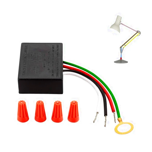 GRABLOOM 3 Way for Touch Sensor Dimmer for Touch Control Lamp Repair Kit Control Module Replacement Sensor for Touch Switch 2 Touch Sensor Dimmer Led Switch