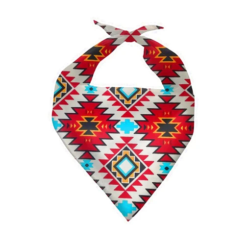 KEIAHUAN Dog Bandanas for Large Dogs Valentines Day,Puppy Scarves Daily Bibs Pets Scarf Triangle Bibs Kerchief Washable Adjustable Neckerchief for Small Medium Dogs Aztec Tribal Style