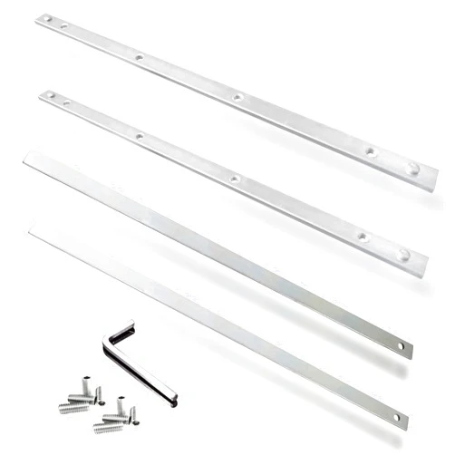 Hawmow Guide Rail Connector Set P-20177 for Makita Track Saw Long Cuts， Also Compatible with Festool, Fit for DeWalt in Integrated Guide Rail T-Slots for Secure Cutting, Sliver