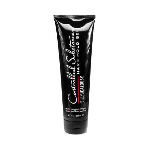 Billy Jealousy Controlled Substance Hard Hold Mens Styling Gel, Professional Hair Cream with Sunflower and Sage Extracts, Water-Based & Alcohol Free, 8 Fl Oz