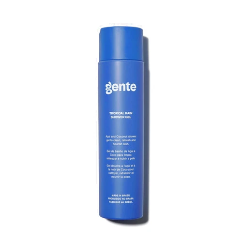GENTE INC. Gente Beauty Tropical Rain Shower Gel – Refreshing Body Wash with Acai & Coconut Hydrating, Sulfate-Free Cleanser for All Skin Types – 10.5 oz