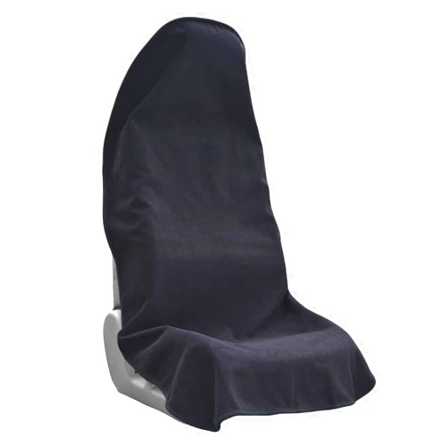 Teuaktty Car Seat Covers Universal Car Protective Front Seat Covers Washable Non-Slip Seat Protectors for Gym Workouts,Waterproof and Sweatproof Towel Seat Covers for Cars,Trucks, Jeeps (Black)