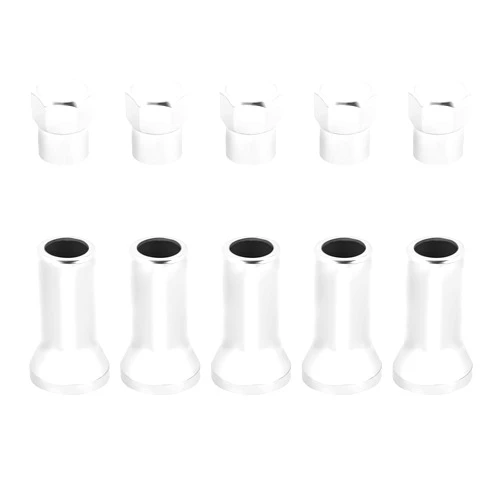 IHOTDER 5 Sets TR414AC Chrome Valve Stem Caps Kit,Chrome Tire Valve Caps for Car Tire Stems Repair,Universal TPMS Rubber Chrome Valve Stem Covers Car Accessories for Most Cars Trucks