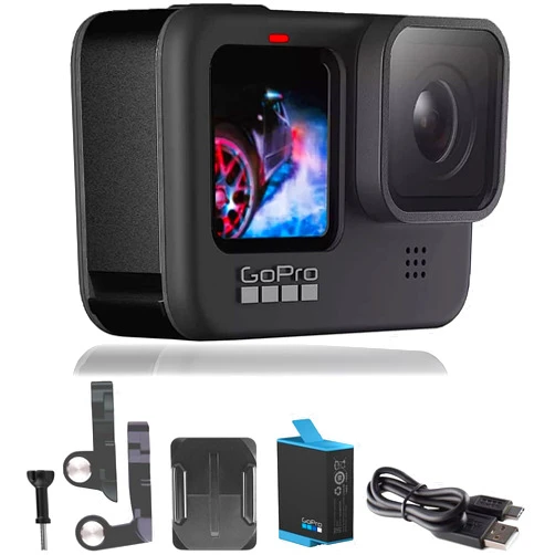 GoPro HERO9 Black - E-Commerce Packaging - Waterproof Action Camera with Front LCD and Touch Rear Screens, 5K Ultra HD Video, 20MP Photos, 1080p Live Streaming, Webcam, Stabilization