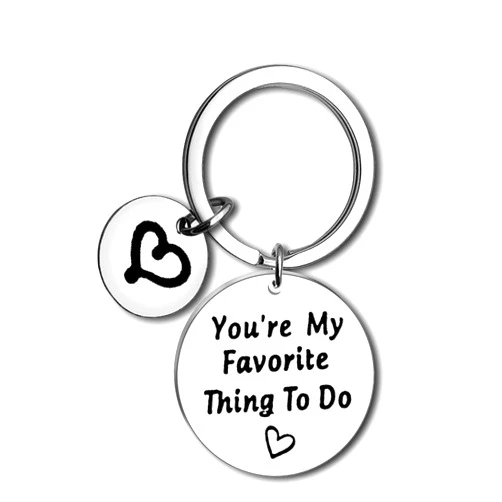 Dabihu Funny Boyfriend Gifts from Girlfriend Couple Gifts for Him and Her Naughty Keychain for Wife Husband Couple Jewelry Valentines Day Anniversary Jewelry Wedding Christmas Birthday Present
