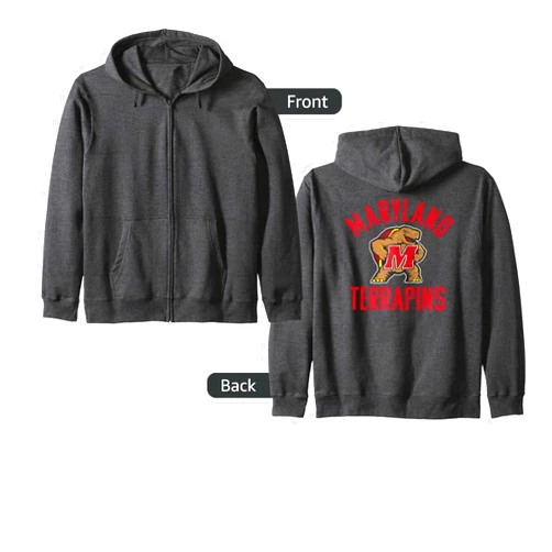 University of Maryland Terrapins Large Zip Hoodie