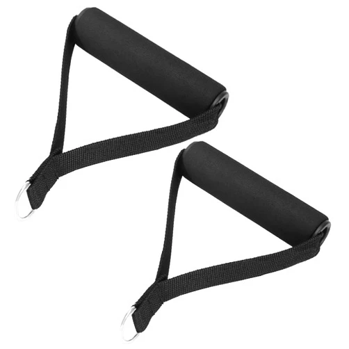 BESPORTBLE Resistance Band Handles Grips, 2 Pcs Exercise Handles with Solid ABS Cores - Cable Machine Attachments for Resistance Tube Exercise Strength Training and Cardio Workout