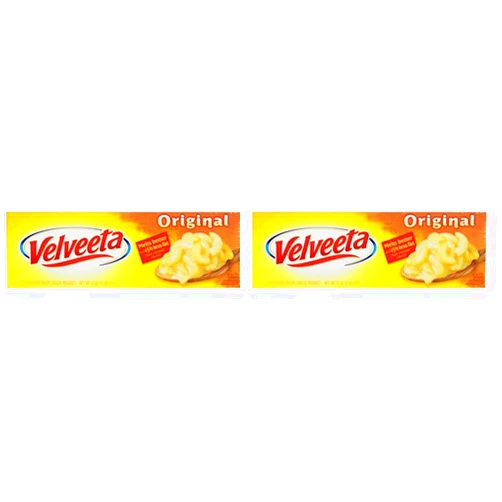 Velveeta Original Melting Cheese, Classic Size (32 oz Block) (Pack of 2)